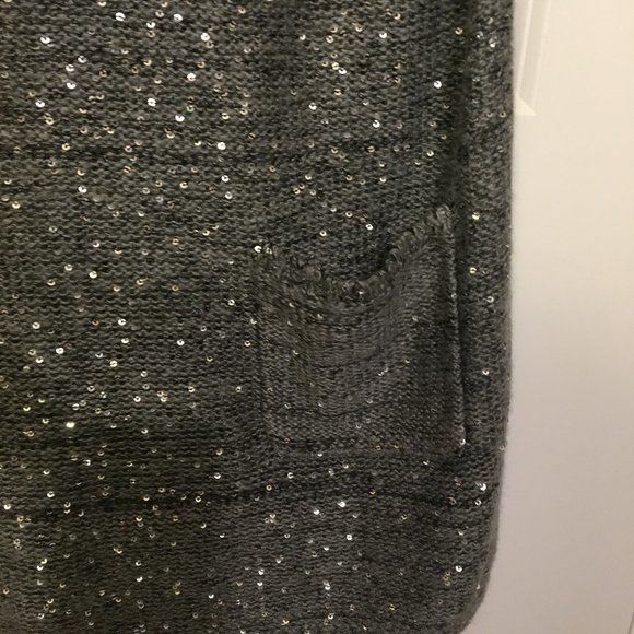Style & Co. Gray and Black Sequin Sweater Dress - Picture 6 of 6